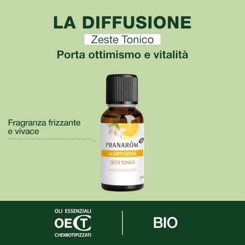Miniatura 2 de PRANAROM Aceite Esencial Cítrico Tonificante BIO Difusión 30 ml – Energía