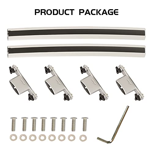 TUNTROL OE Style Crossbars Roof Rack Replacement Fit for Toyota 4Runner 2010-2021 Aluminum Luggage Cargo Carrier,Silver - Thumbnail 4