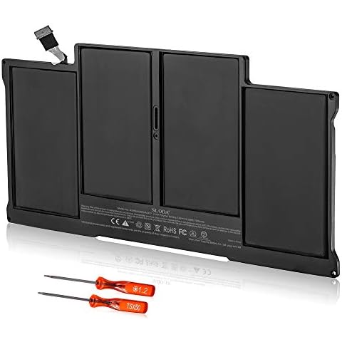 SLODA A1405 A1496 A1377 Laptop Replacement Battery for MacBook Air 13'' A1466 (Mid 2012 Mid 2013 Early 2014 Early 2015 2017) A1369 (Late 2010 Mid 2011) [Li-Polymer 7.4V 7200mAh] Cover