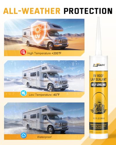 RVSHARK RV Roof Sealant 4 Pack