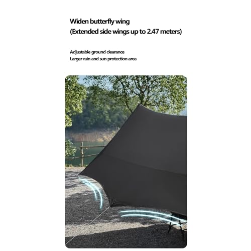 Toldo para camping impermeable y protector solar 173.2 x 173.2 in miniatura 7
