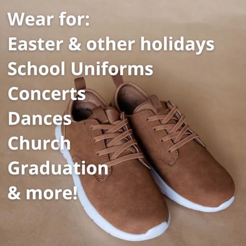 Deer Stags Boys’ Cal Jr Bungee Lace Slip On Youth Dress Oxford for School, Formal, Holidays - Grey - 3 Little Kid Medium — view 4