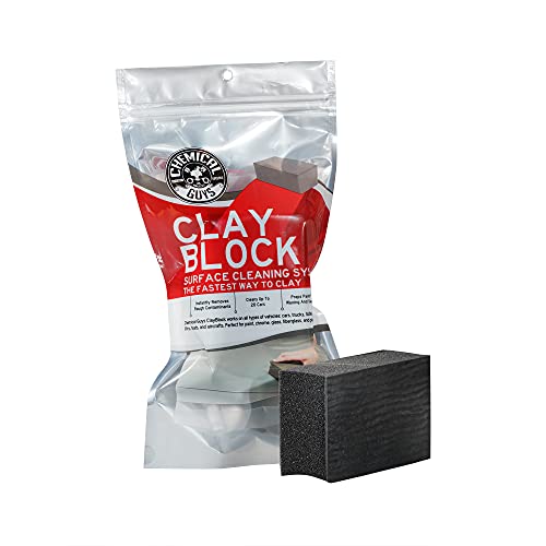 Chemical Guys CLAY_BLOCK Clay Block V2 (4.6 in. x 3.5 in. x 1.7 in.) Black