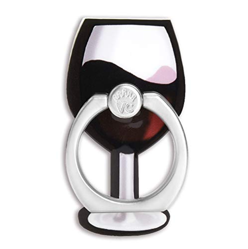 Image of Velvet Caviar Cell Phone Ring Holder - Finger Ring & Stand - Improves Phone Grip Compatible with iPhone, Galaxy and Most Most Cases (Except Silicone /Leather) - Wine