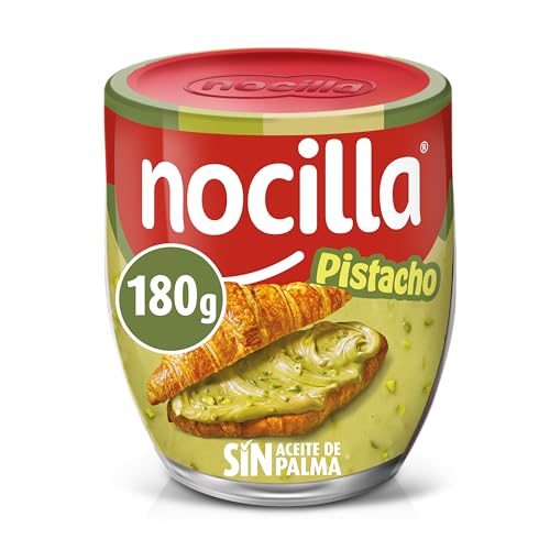 Nocilla Pistacho Crema de Cacao Sin Aceite de Palma, 180g, Sin Gluten