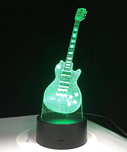 Preisvergleich Produktbild KINGBENG Farbwechsel Lichter Musiknoten Nachtlichter Musiknoten Instrument Lichter Luminaria Dekoration Musikliebhaber Geschenke 16 farben Nachtlicht LED Nacht Lichter 3D Illusion Nachttisch Lampe 16