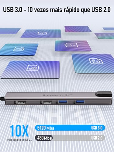 Image of Lemorele USB-C 11 in 1 Dual Output HDMI 4K Hub Adapter, Gigabit Ethernet, 4 USB 3.0 Ports, PD 100W, USB-C and SD /TF Reader - Plug & Play for MacBook, Yoga, HP, Dell, Acer and More