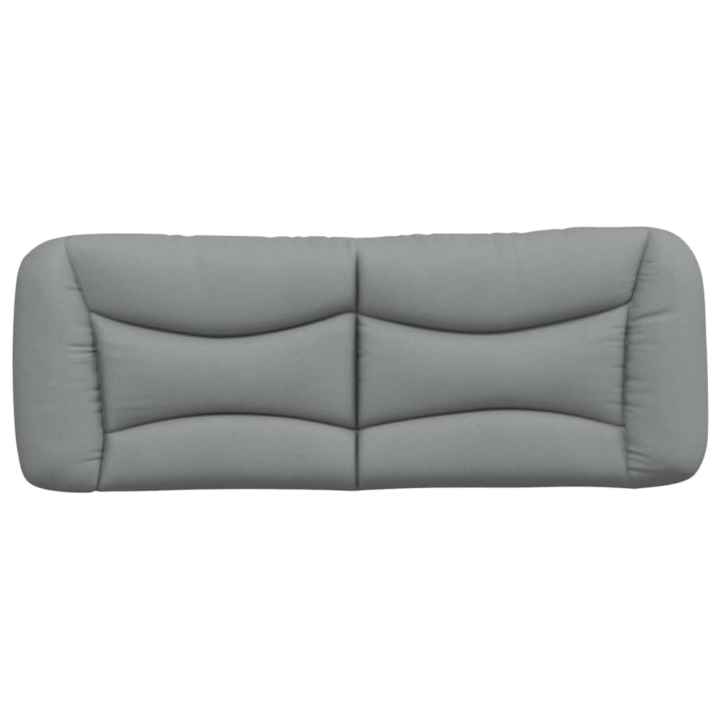 vidaXL Poduszka na wezgłowie, Hvar, jasnoszara, 140 cm, tkanina, poduszka na zagłówek, poduszka zagłówka łóżka, poduszka wezglowie, poduszka wezgłowia