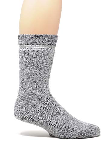 WARRIOR ALPACA SOCKS - Unisex Toasty Toes Ultimate Alpaca Socks For Men And Women (XLarge - Grey Heather)