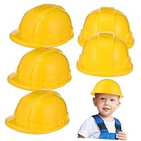Toddmomy 5Pcs Kids Construction Hat Worker Caps Toy Childrens Builders Hat Party Hat Building Dress Up Hats