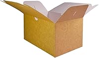 Vista 8 de PandaPandaPPS Paquete de 50 cajas a dos aguas marrones (8.25 x 5 x 4 pulgadas) para alimentos, regalos y recuerdos de fiesta, cajas de dulces