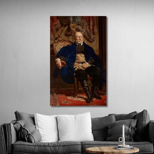 Tableau Jan Matejko Portrait de Piotr Moszynski pour deco bureau elegante