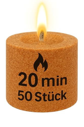 50 Stück XXL Kaminanzünder mit langer Brenndauer, Ofenanzünder, Grillanzünder oder Lagerfeueranzünder aus Buchenholzspäne, Kamin - Anzünder mit 20 min Brenndauer, Lieferumfang: 50 Anzünder.