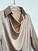 CORIRESHA Women's Elegant Cowl Neck Satin Blouse L... #2
