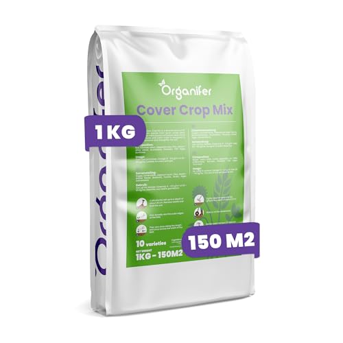 Engrais Vert - Mélange De Graines 10 Variétés (1 Kg - 150 M2) - Amendement De Sol - Contient Du Niger - Seigle D'Hiver - Graines De Phacélie - Engrais Vert - Avoine Japonaise - Organifer