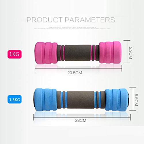 Halter Dumbbells Vrouwen Dumbells Gewicht Sets, Halters met anti-slip foam handgreep for Home Gym Exercise Fitness… - Afbeelding 7