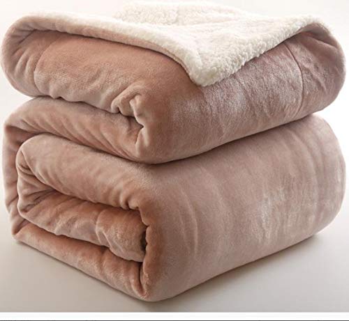 Couverture chaude 200x230cm pour stopper le froid nocturne avec effet agneau