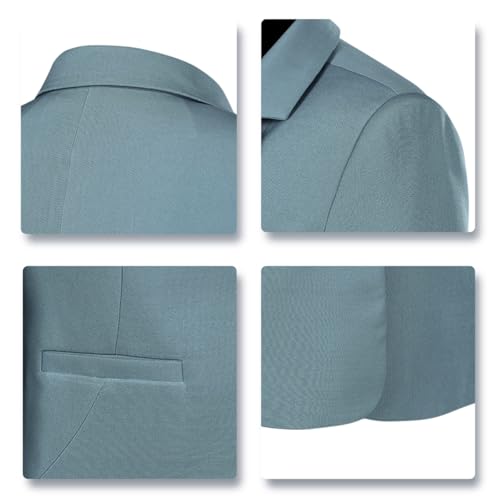 YUNCLOS Women's 2 Piece Office Work Suit Set One Button Blazer and Pants4