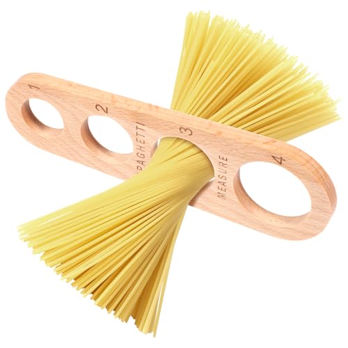 Wood Spaghetti Pasta Measurer Tool, Portion Control Gadgets Kitchen Accessories 4 Holes Quick Pasta Measuring Tools for Kitchen Cooking Tool (7.25 x 2.5 inch)