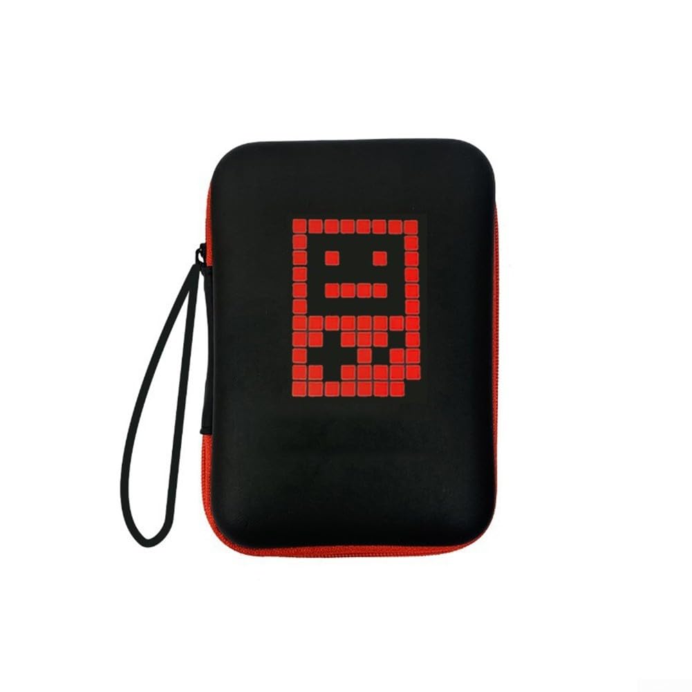 Hard Carrying Case for Miyoo for mini Plus | EVA Travel Storage Bag with Mesh Pocket for Accessories | Protective Shell for Handheld Gaming Console, Black