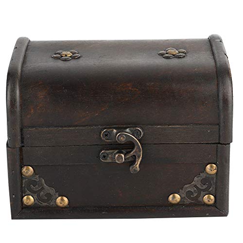 Alvinlite Caja de Almacenamiento - Caja de Madera Vintage para Manualidades Caja de Madera con Tapa Caja de Almacenamiento de Escritorio para Regalo de joyería Cover