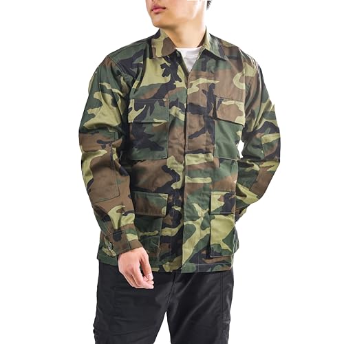 Backbone 06 Mens Army Military Battle Dress Uniform Bdu Shirt Camo Top Jacket  thumb #2