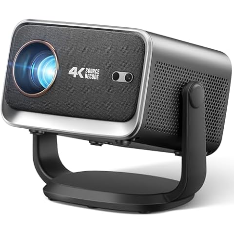 INMOZATA Smart Projector with 4K Support Cover