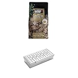 Weber 17782 Räucherchips Bitburger Premium Pils, 700g, für alle Fleisch-, Gemüse- und Käsesorten, süß-fruchtiger Geschmack, Räuchern, Grillen + Räucherbox universal, für Gas- und Holzkohlegrills