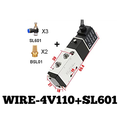 Électrovanne 4V110-06 pour commander un vérin pneumatique double effet