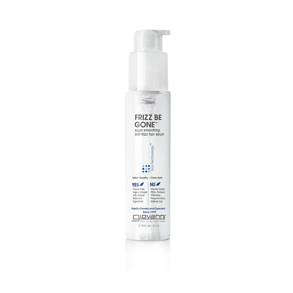 Giovanni Organic Frizz Be Gone Anti-Frizz Hair Serum with No Parabens, No Sulphates, No Mineral Oil, No Colours, No PEG, USDA Certified Organic Ingredients, 81ml-image-37