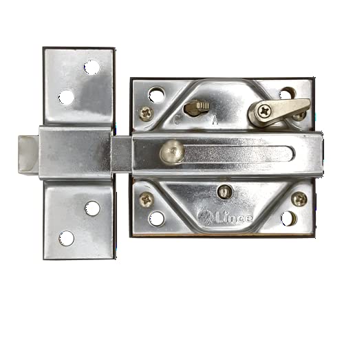 Lince Cerrojo 7930RHC I Cerrojo Cromado de 74x85mm I Alta Seguridad garantizada I Protección antiimpresión, antibumping, antiganzúa...