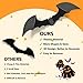 LUDILO 100pcs Bats Halloween Decorations: Halloween Bats Wall Décor Bat Stickers Decals PVC 3D Wall Bat Scary Stickers Halloweens Party Decorations Indoor Outdoor DIY Home Window Door Décor
