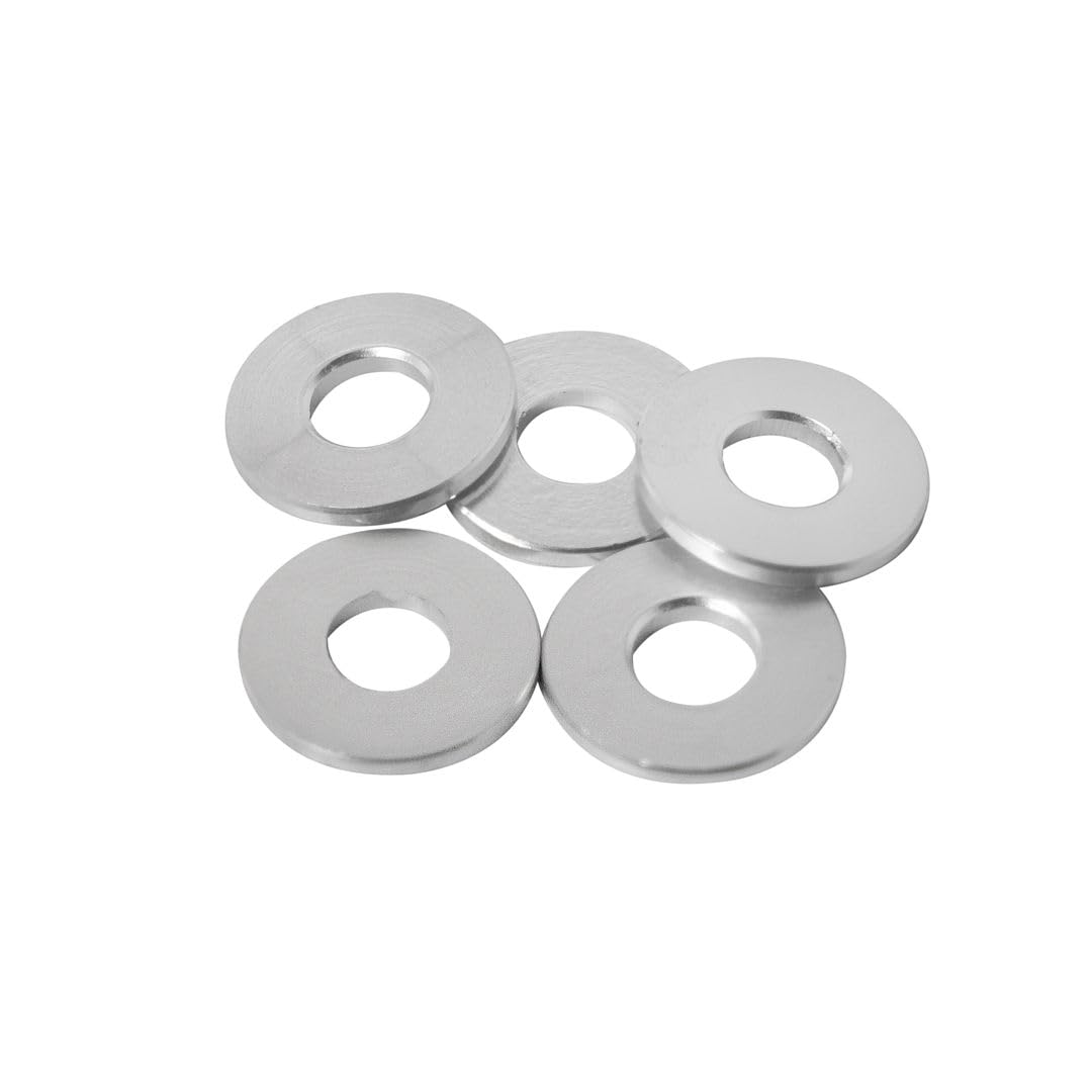 Aluminum Spacer 5/8 OD x 1/4 ID x Choose Your Length, Round Spacer Unthreaded Standoff Bushing Plain Finish, Fits screws bolts 1/4 or M6 by Metal Spacers Online (1/16 Length, 50 Pack)
