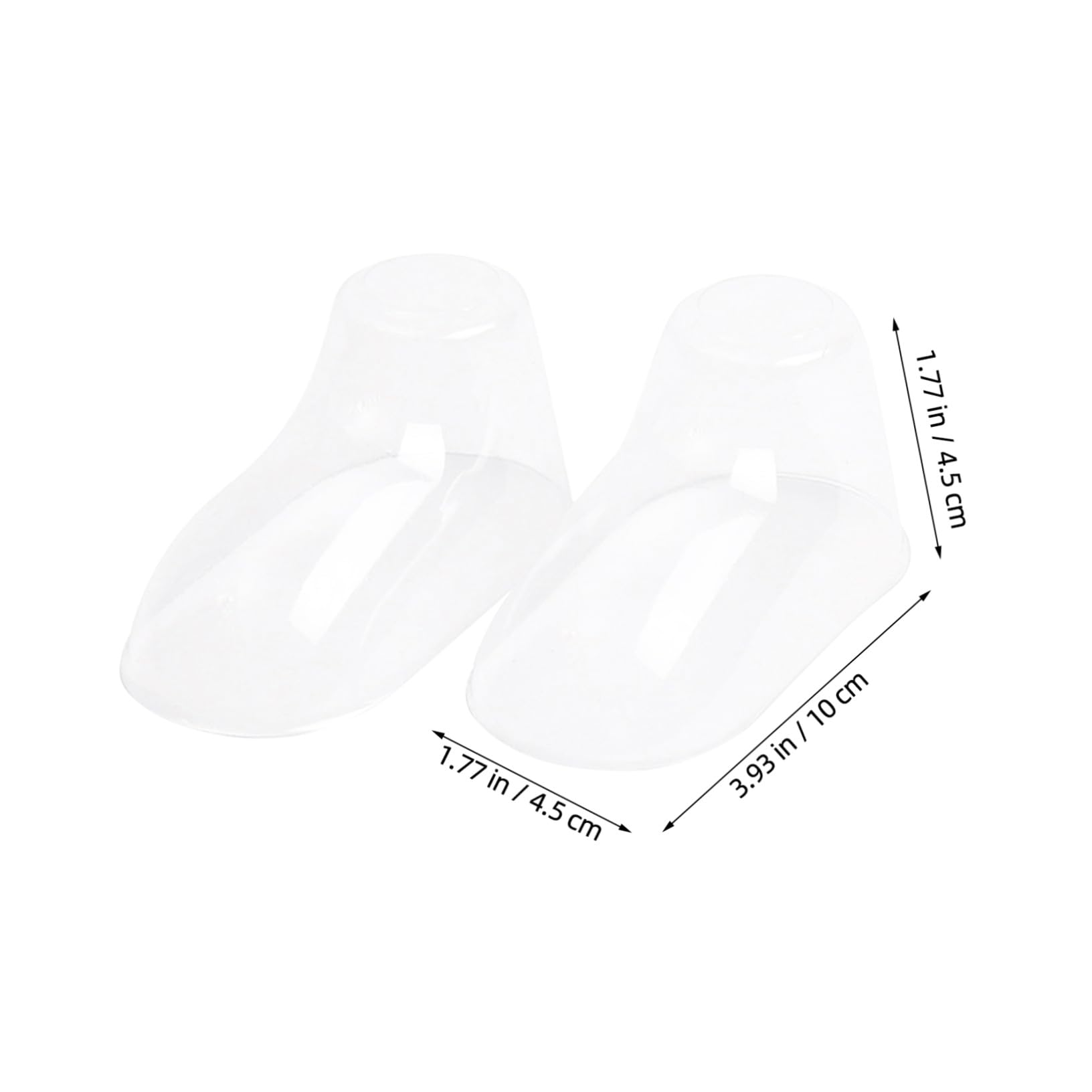 LIFKOME 100 Stück Babyfüße Schuhspanner aus Pvc Stabiler Durchsichtiger Präsentationsständer zur Formgebung von Babysocken und Babyschuhen für Kleinkinder