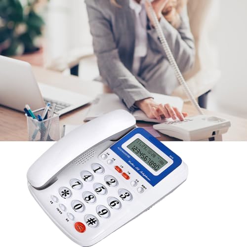 Téléphone fixe filaire à grands boutons avec mélodies et mode calculatrice - 2