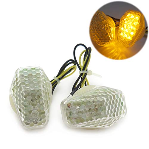 HONGK- Led Turn Signals Compatible with Suzuk Gsxr 600 750 1000 Sv650 Sv1000 Bandit 1200S 1250S Cl [B01C0SU60S]