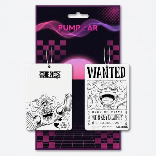Image of PumpCar 2 pieces Luffy double-sided hanging Japanese anime vanilla-scented One Piece car air freshener Cool anime hanging air fresheners for rearview mirror Car Interior Accessories Household Gifts