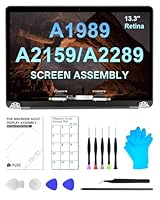 JQYDZH Ersatzbildschirm 13,3 Zoll für Mac Book Pro A1989 A2159 A2289 2018 2019 2020 (Modell: EMC 3214 3358 3301 3456 3348) 2560x1600 A Full LED LCD Display Assembly (for A1989 (Silber))