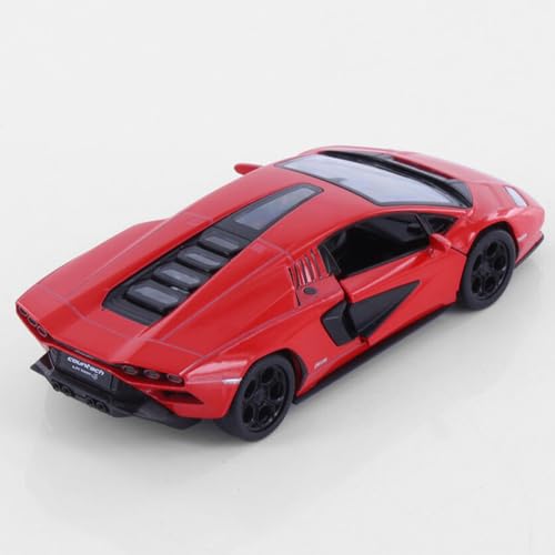 Easy Toys model car compatible with Lamborghini Countach LPI 800. Scale toy car with opening doors. Car modeling. (Red) - Image 4
