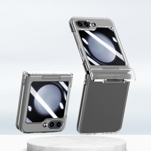 Galaxy Z Flip5 ケース マットの表面 強化ガラス保護フィルム ヒンジ保護 薄型PC 軽量 フリップ 手帳型 折り畳み 携帯電話 カバー レンズ保護 ワイヤレス充電 面白い フレーム 全面保護 指紋防止 ソフト 耐衝撃 滑り防止 可愛い 人気