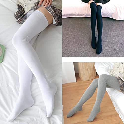 Image of Women's Long Knitted Fingerless Gloves Thumbhole Stretch Arm Warmers | Stretchy soft knitted arm warmers for women, comfortable thumbhole design, ideal daily winter hand sleeve accessories