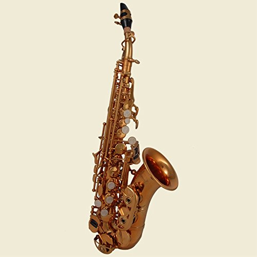 171 TCS gebogenes Sassofono Soprano in B Sax Soprano Sax Soprano in Sib Sibe Mol goldmessing laccato in ottone goldlackiert