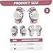 Owddddtnxc Kids Protective Gear Set, Ergonomic Toddler Knee Pads and Elbow Pads Set with Wrist Guard, Breathable Shock-Absorption Sponged PE for Skate, Bike, S