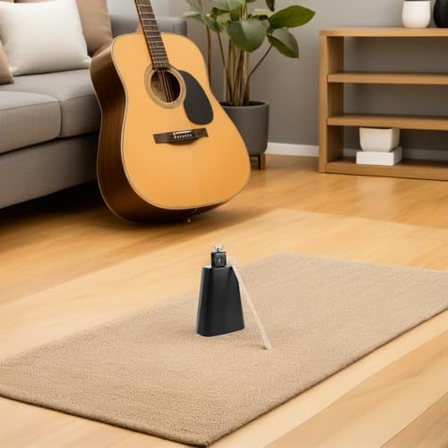 Kit de montaje con abrazadera para cowbell Mikinona, cowbell pequeño de 6 pulgadas, soporte metálico para rack de batería, accesorio de percusión ajustable para configuración estable de instrumentos Orff miniatura 6