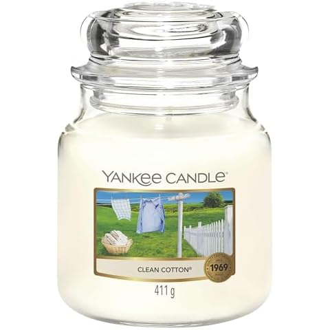 Yankee Candle Clean Cotton Medium Jar Candle Cover