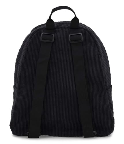 JanSport Half Pint FX Mini Backpack – One Main Compartment, Front Zippered Stash Pocket, Adjustable Webbing Shoulder Straps, Web Haul Handle - Black Corduroy2