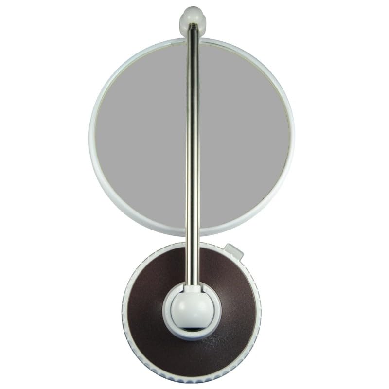 Miroir intelligent grossissant 6x noir parfait dans votre salle de bain moderne