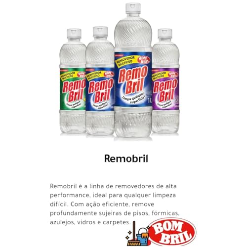 Removedor Multiuso À Base de Água Limpador Perfumado Remobril 500ml (Fresco)