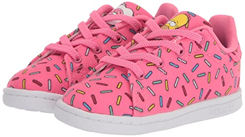 adidas Originals Baby Stan Smith Sneaker, Semi Solar Pink/White/Semi Solar Pink, 6 US Unisex Infant