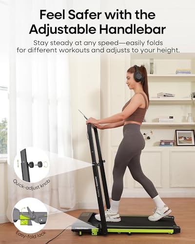 Standing treadmill desk